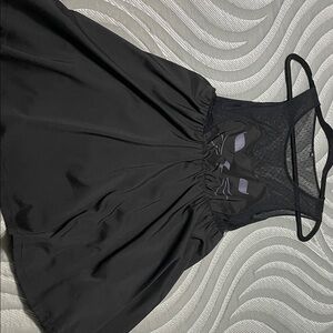 Source Unknown Black Cat Face Dress